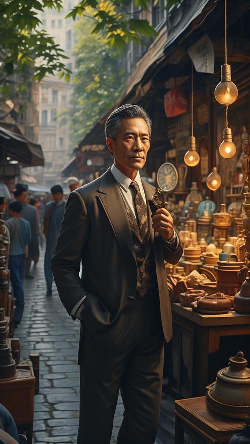 古董商的寻宝之旅成功男人