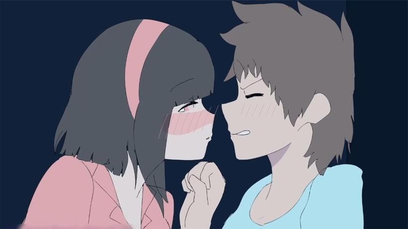 我的世界动画版亲吻