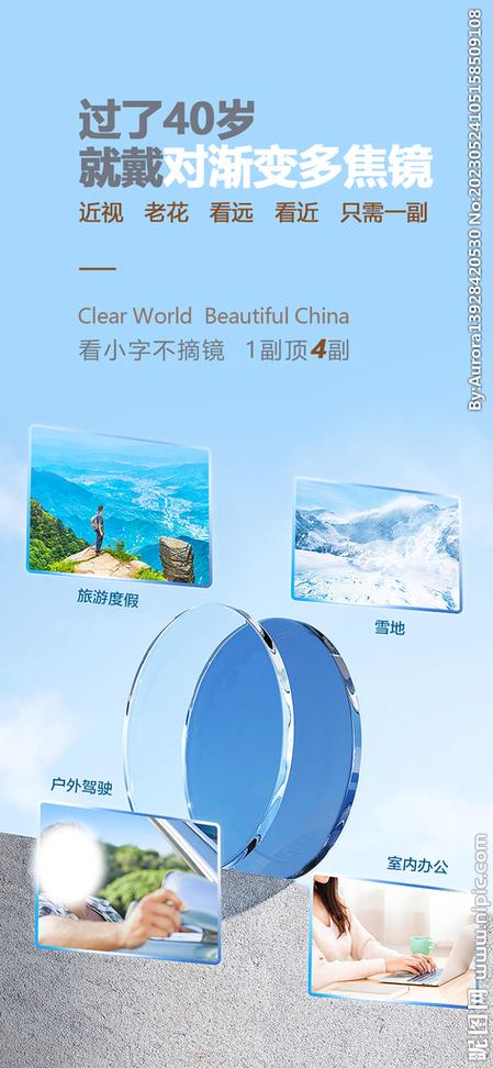 卖老花镜广告宣传图片