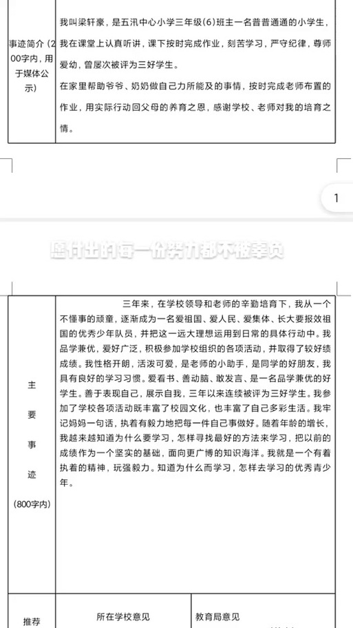学生个人事迹怎么写