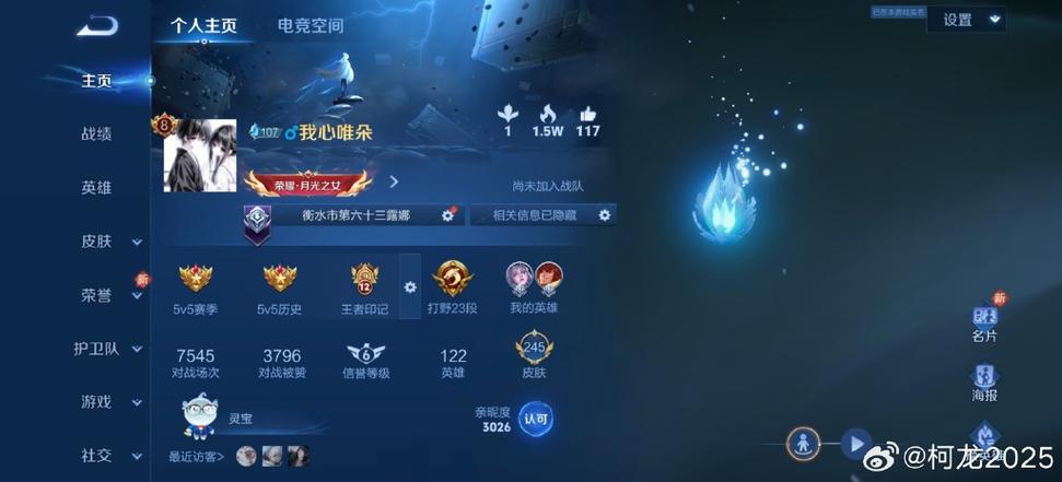 王者营地怎么隐藏段位缩略图