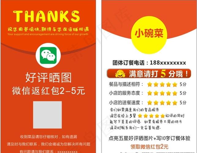 美团好评模板顾客缩略图
