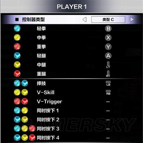 街霸5手柄设置