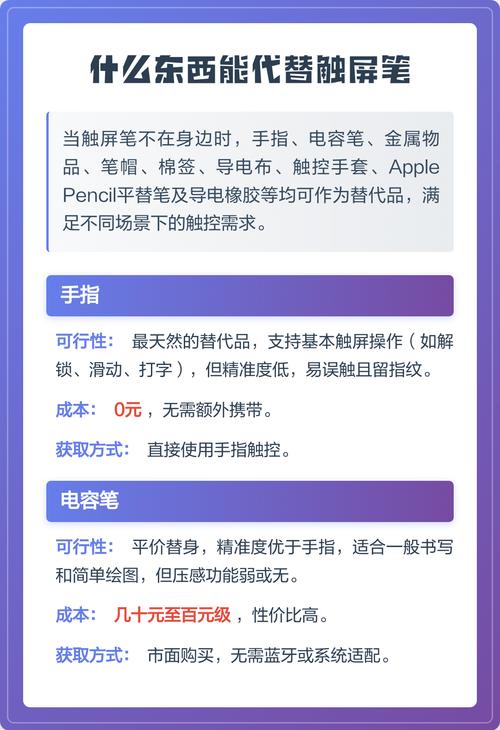 什么东西可以代替触屏笔