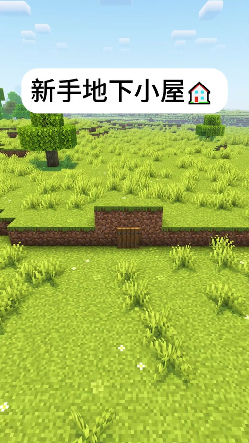 我的世界新手地下小屋3×3