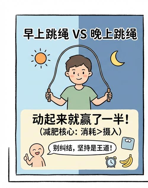 早上跳绳容易瘦还是晚上图标