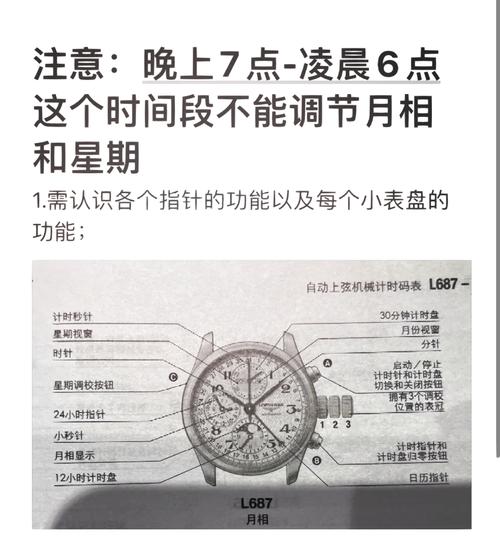 浪琴月相手表怎么调时间日期