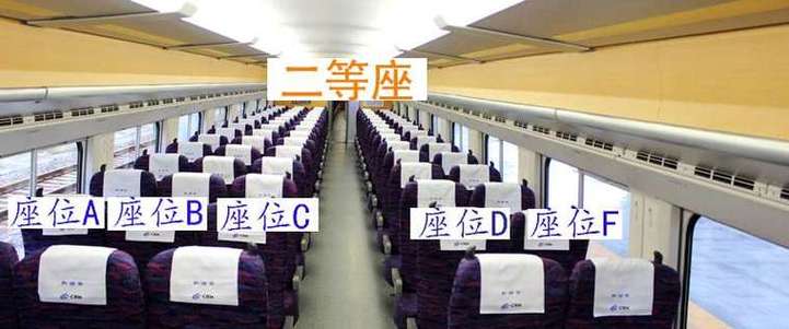 高铁二等座中间的B座怎么调