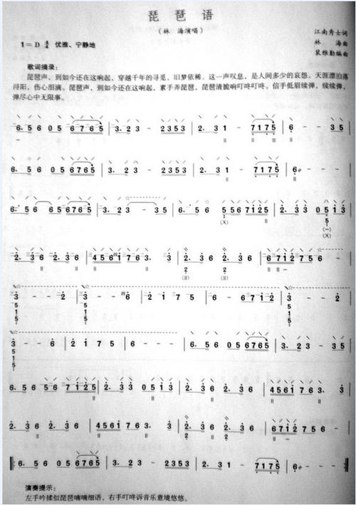 琵琶语伴奏谱图标