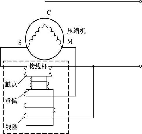 重锤启动器带电容接线图