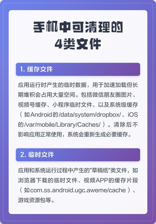 可清理的手机文件