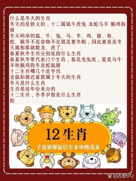 冬天的生肖是什么肖
