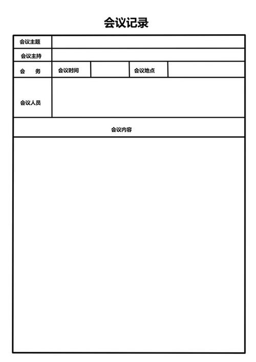 会议记录空白模板word游戏截图