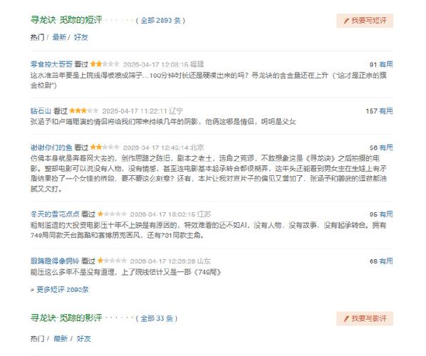 寻龙诀豆瓣评分