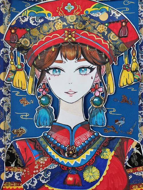 一二三年级民族画