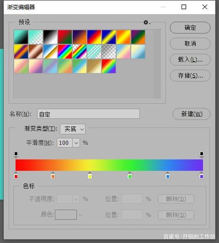 ps的渐变编辑器