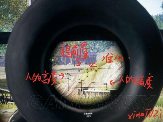 和平精英瞄准镜刻度图解