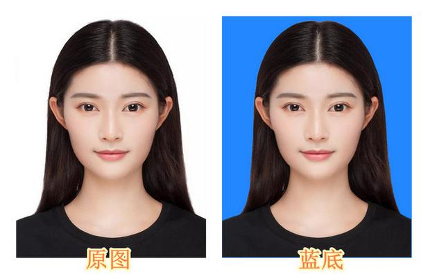 ps更换证件照背景颜色