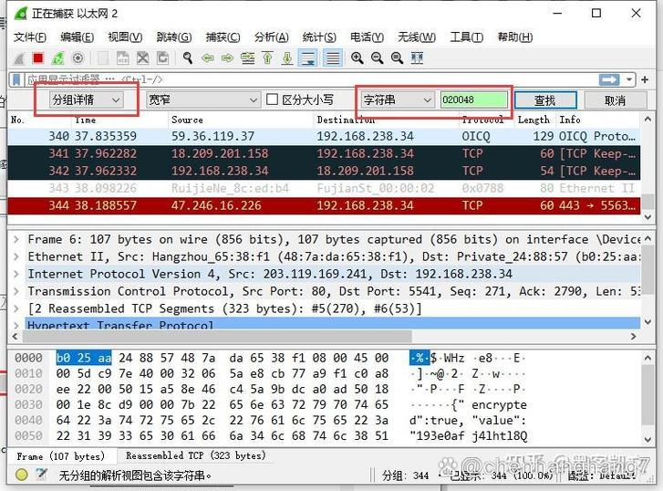 抓包软件wireshark