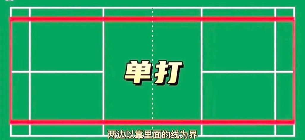 羽毛球单打规则边界缩略图