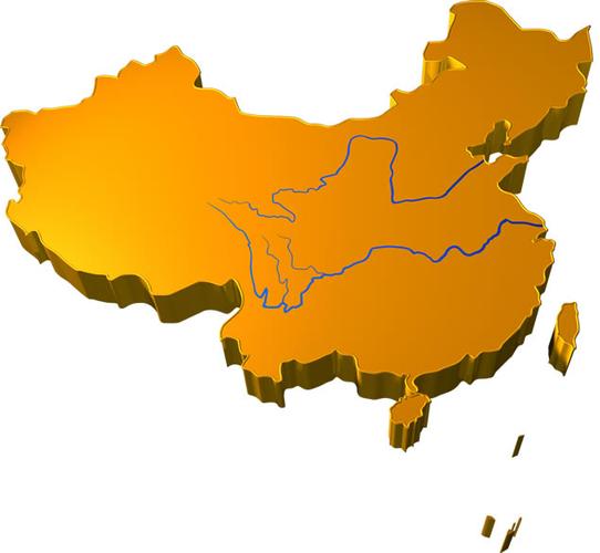 中国3d凹凸立体地图