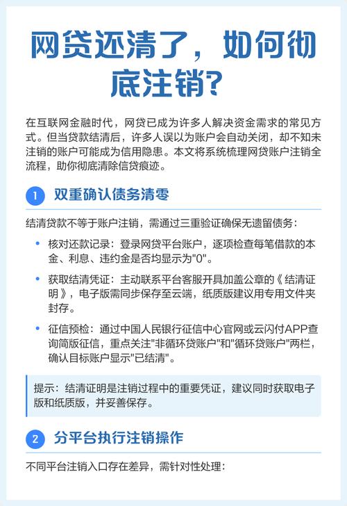 网贷还清了,帐号和帐户会自动注销吗?