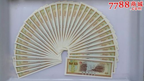1角外汇券价格表
