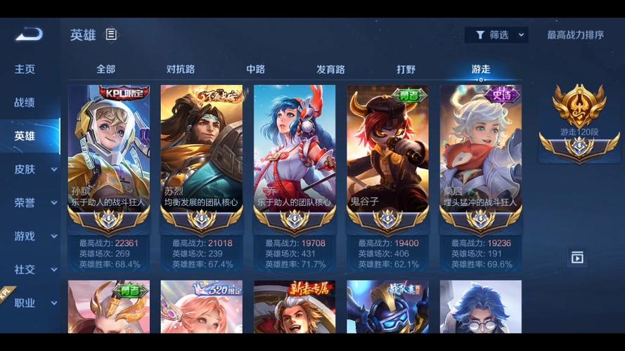 王者荣耀辅助职业选手截图