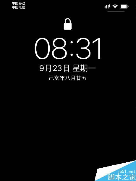 苹果11锁屏界面