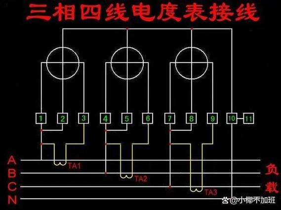 三相四线电表接线图