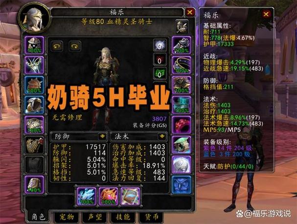 怀旧服骑士只能奶吗