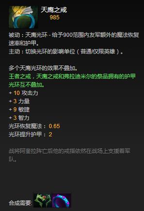 dota1天鹰之戒怎么合成