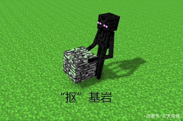 末影人能拿基岩吗