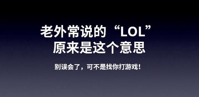 老外说lol什么意思游戏截图