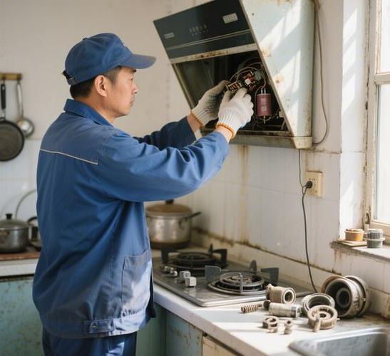 触摸屏抽油烟机通电不工作图标