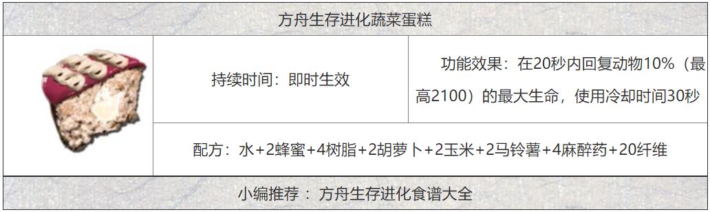 方舟生存进化蔬菜模组