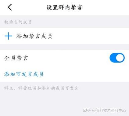 钉钉群主如何禁言人