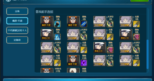 火影online阵容搭配