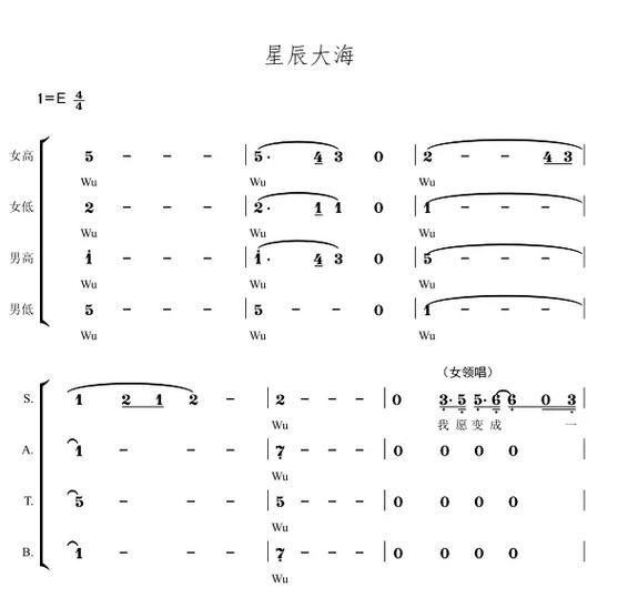 星辰大海合唱版
