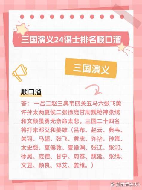 一吕二赵三典韦:三国24名将排行榜