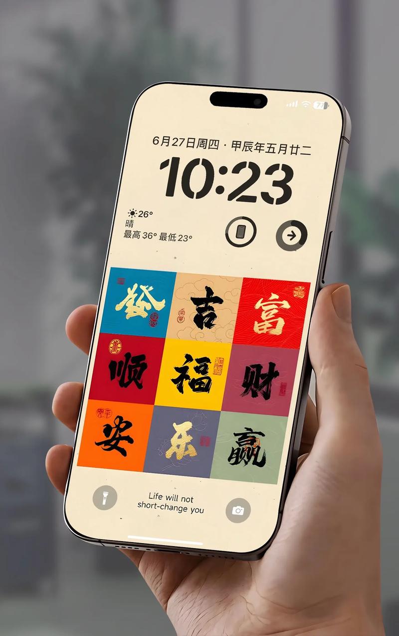 华为手机桌面添加文字