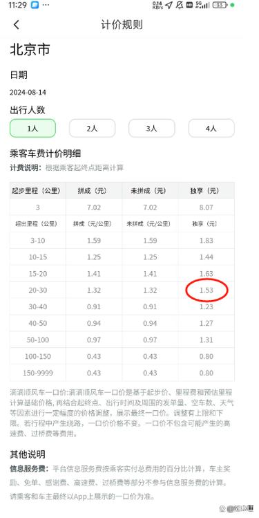 顺风车2个人怎么收费
