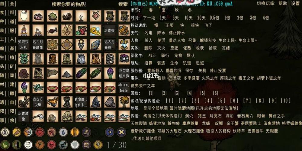 饥荒控制台mod怎么使用