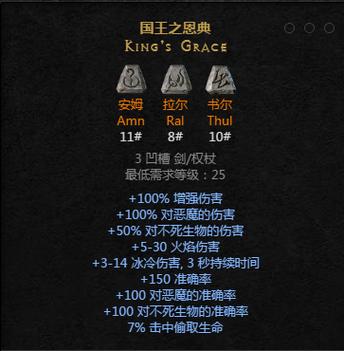 暗黑2国王之恩典