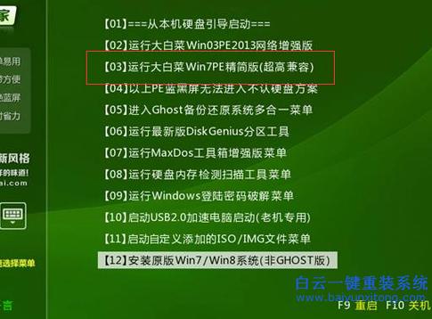 大白菜u盘装系统win7截图