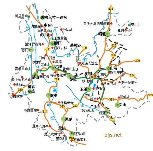 云南旅游地图全集