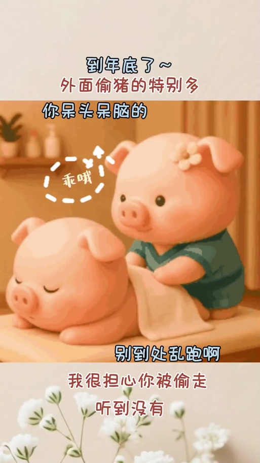 带猪的颜文字