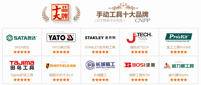 中国十大手动工具品牌