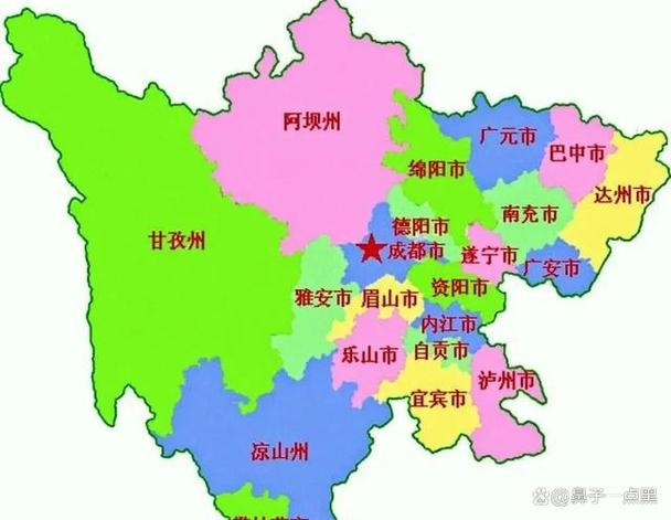 四川省地图简图