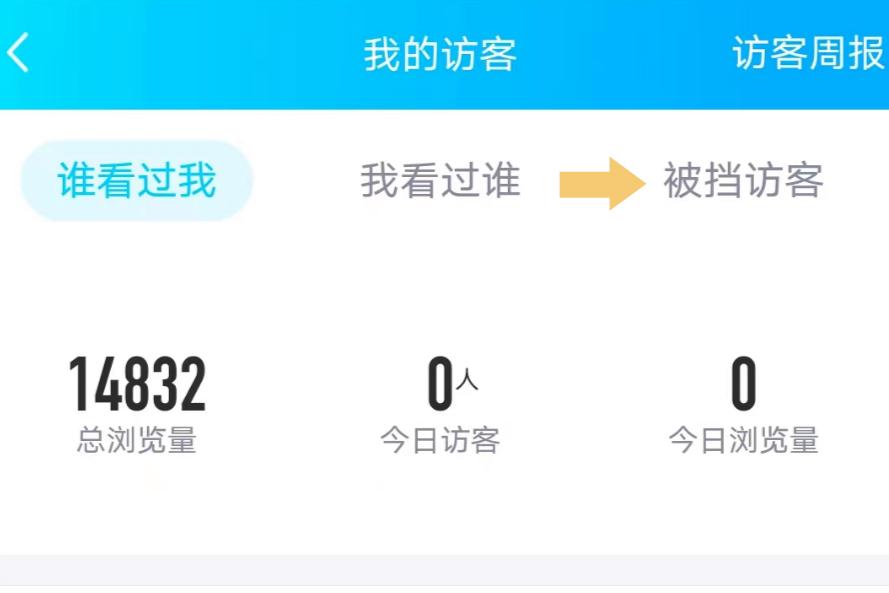 查看被挡访客神器